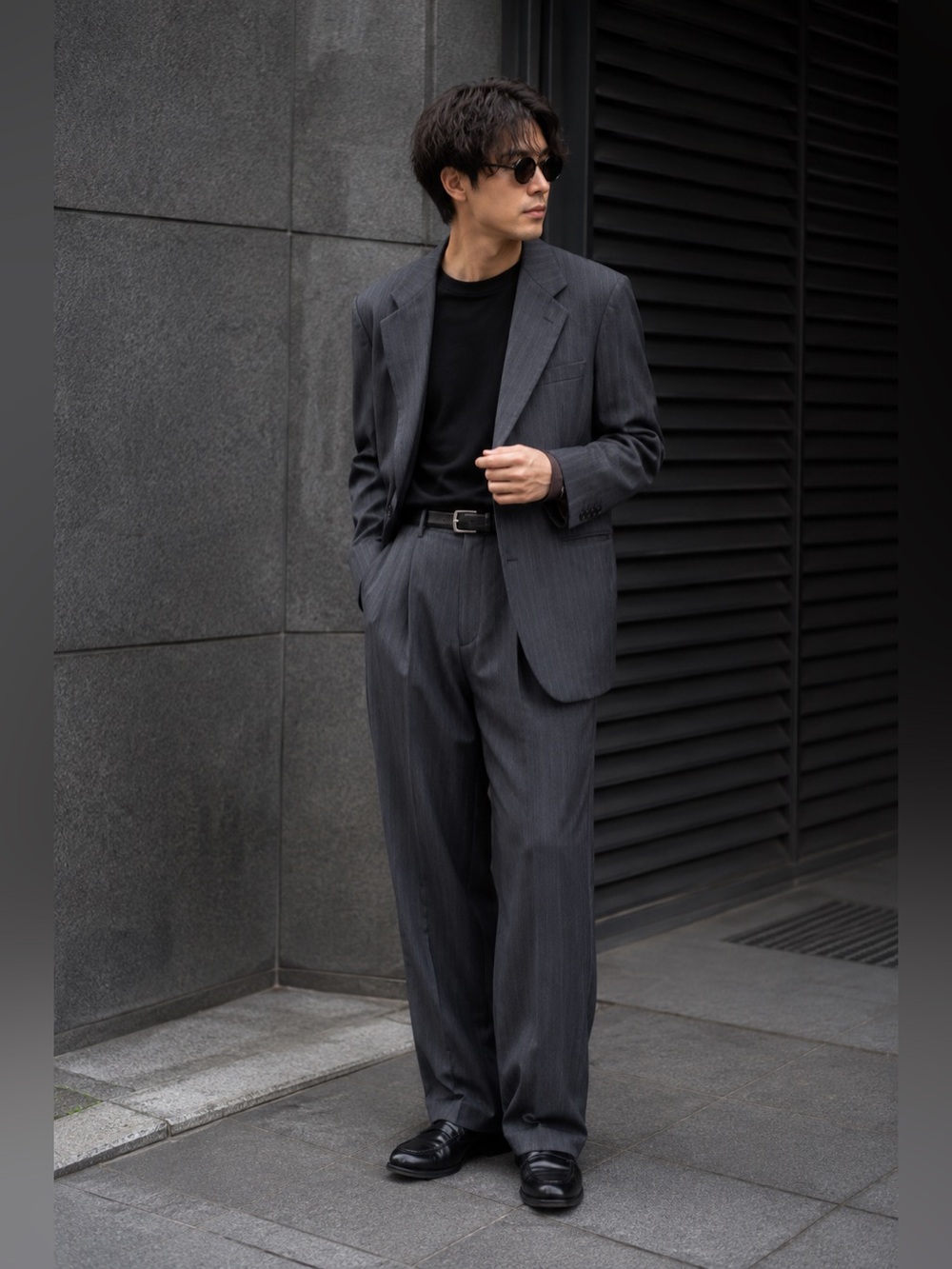 Yves Saint Laurent Weinstock’s Grey Stripe Sports Coat Two-Button Made In France